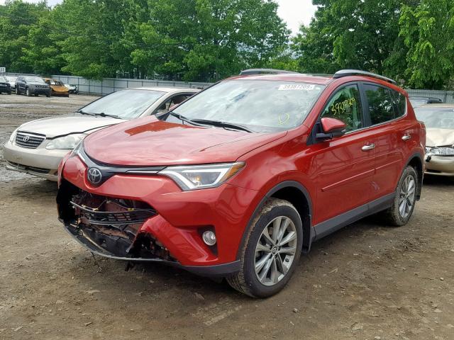 2T3DFREV5HW641242 - 2017 TOYOTA RAV4 LIMIT RED photo 2