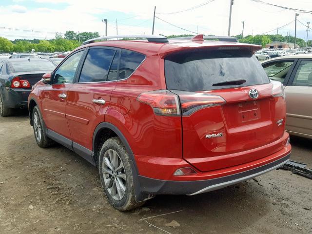 2T3DFREV5HW641242 - 2017 TOYOTA RAV4 LIMIT RED photo 3