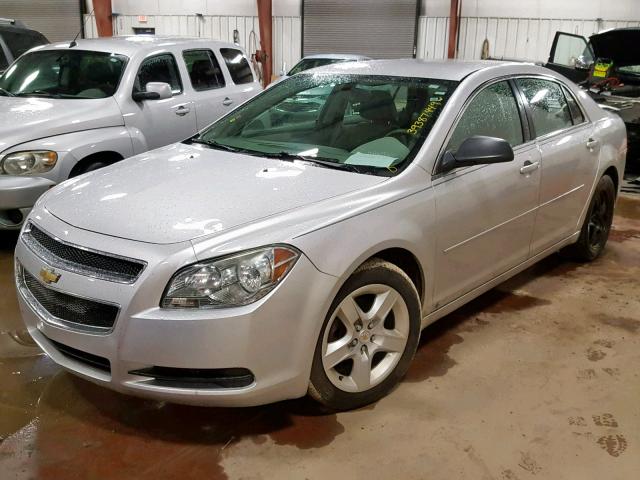 1G1ZB5EB2A4120328 - 2010 CHEVROLET MALIBU LS SILVER photo 2