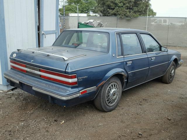 1G4AH51W6JT427529 - 1988 BUICK CENTURY CU BLUE photo 4