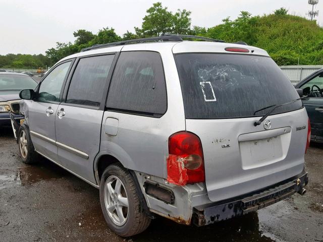 JM3LW28A630363175 - 2003 MAZDA MPV WAGON SILVER photo 3