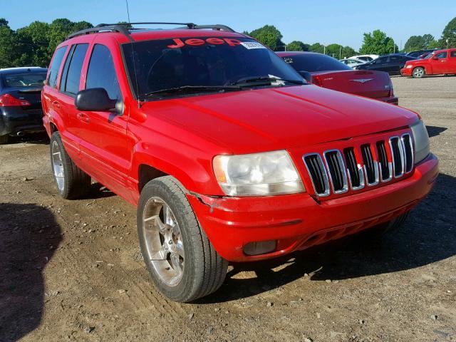 1J4GX58N31C590843 - 2001 JEEP GRAND CHER RED photo 1