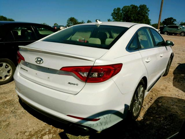 5NPE34AF4GH391366 - 2016 HYUNDAI SONATA SPO WHITE photo 4