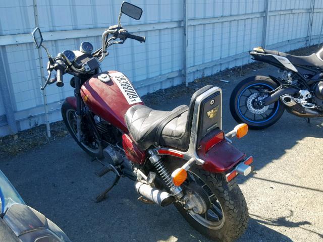 JH2PC0814GM301223 - 1986 HONDA VT500 C BURGUNDY photo 3