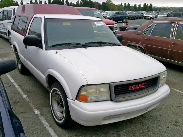 1GTCS14H838282777 - 2003 GMC SONOMA WHITE photo 1