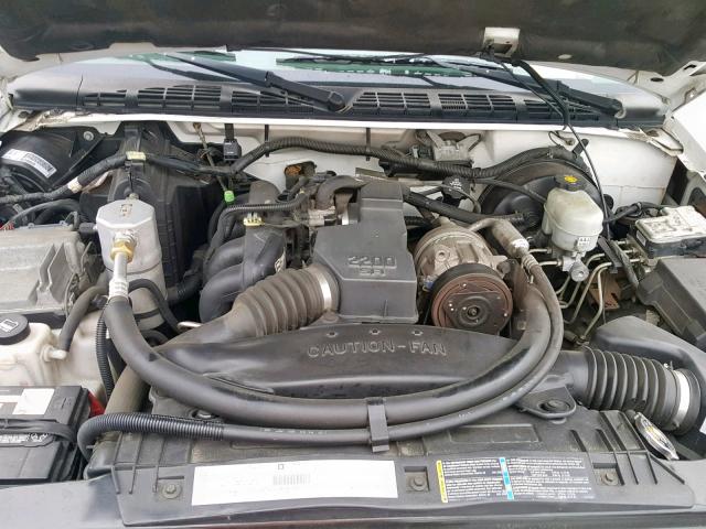 1GTCS14H838282777 - 2003 GMC SONOMA WHITE photo 7