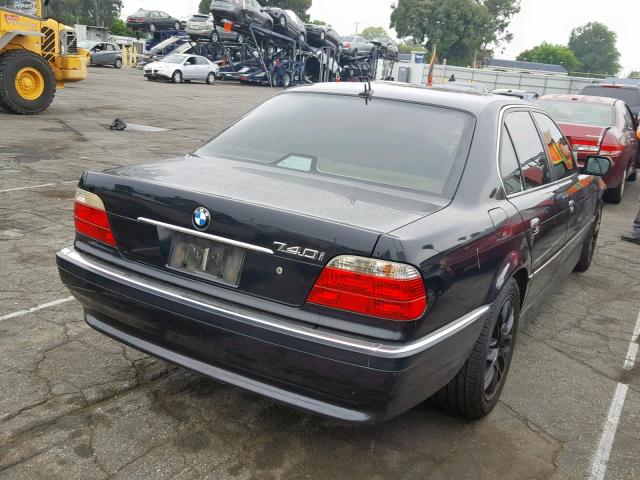 WBAGG83451DN81414 - 2001 BMW 740 I AUTO BLACK photo 4