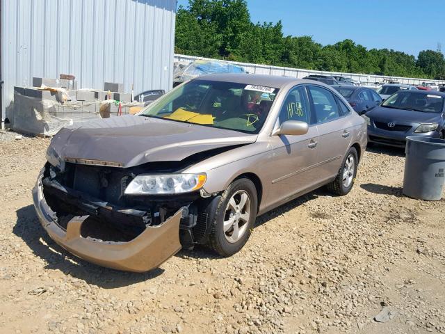 KMHFC46D97A209160 - 2007 HYUNDAI AZERA GLS TAN photo 2