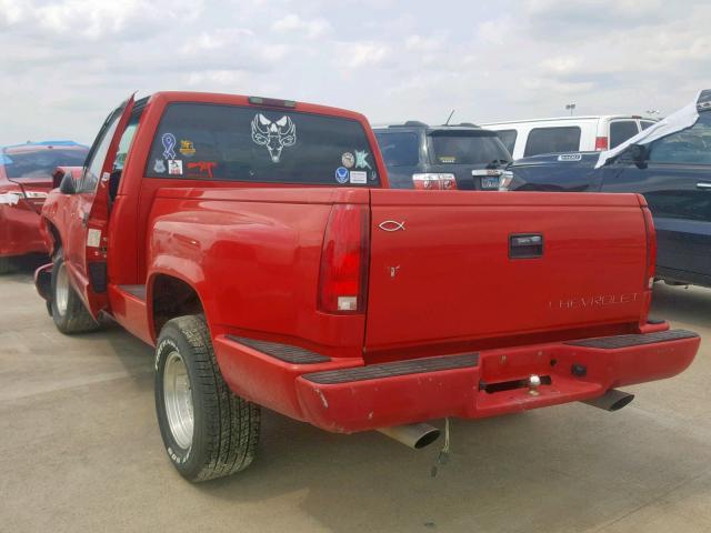 1GCEC14R7TZ168052 - 1996 CHEVROLET C1500 RED photo 3