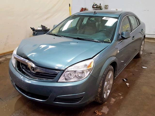 1G8ZS57B59F190016 - 2009 SATURN AURA XE BLUE photo 2