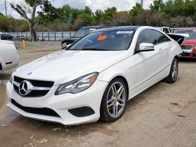 WDDKJ5KB9EF289987 - 2014 MERCEDES-BENZ E 350 WHITE photo 2