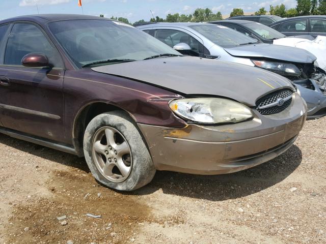 1FAFP55UX1A132702 - 2001 FORD TAURUS SES MAROON photo 9