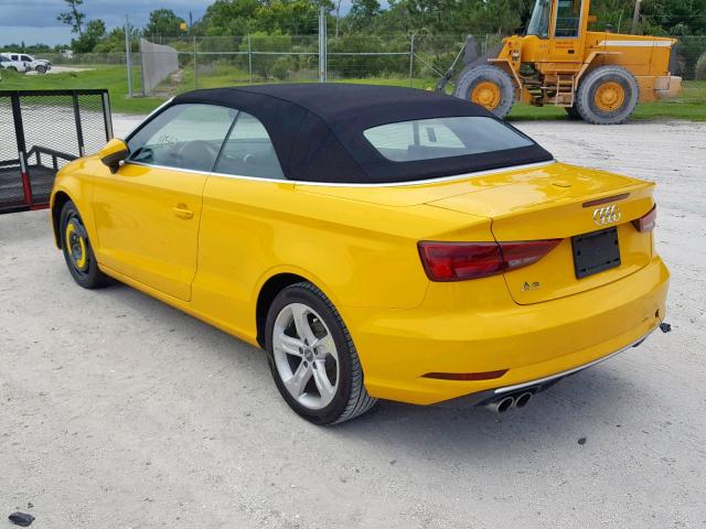 WAU6ULFF2H1034794 - 2017 AUDI A3 PREMIUM YELLOW photo 3