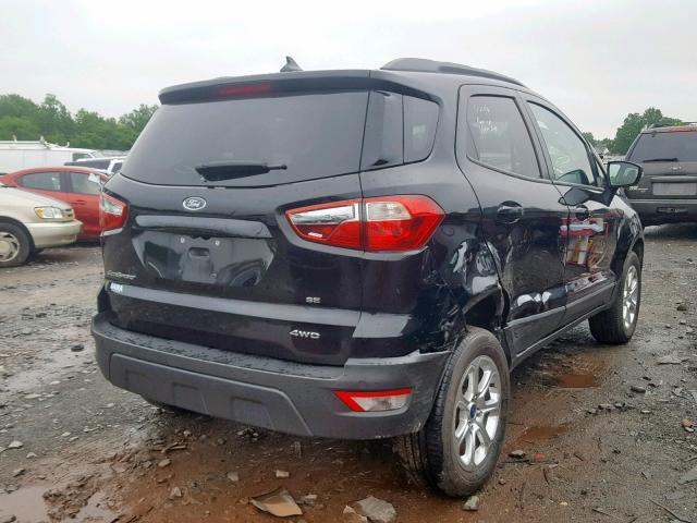 MAJ6P1UL1JC210032 - 2018 FORD ECOSPORT S BLACK photo 4