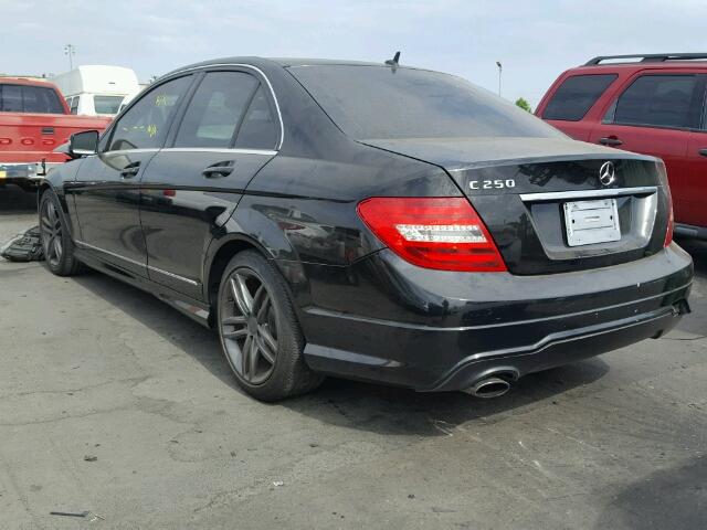 WDDGF4HB9EG219117 - 2014 MERCEDES-BENZ C 250 BLACK photo 3