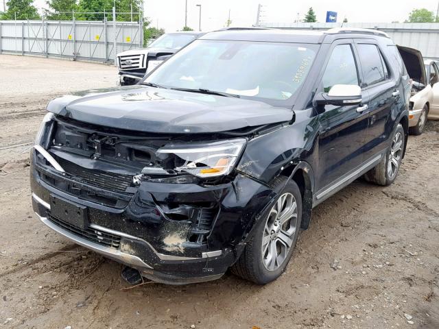 1FM5K8HT8JGB06763 - 2018 FORD EXPLORER P BLACK photo 2