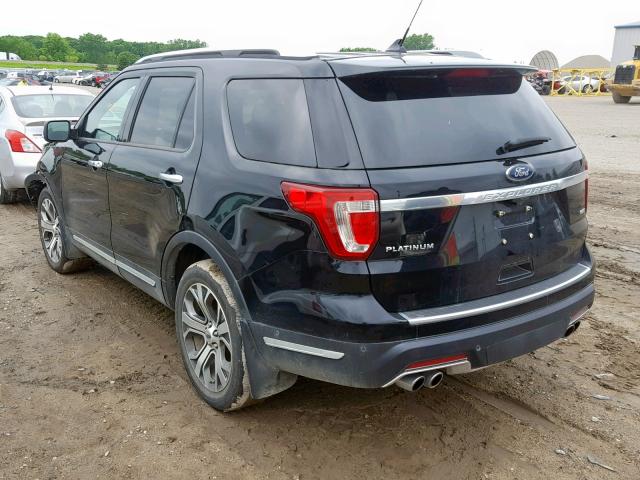 1FM5K8HT8JGB06763 - 2018 FORD EXPLORER P BLACK photo 3