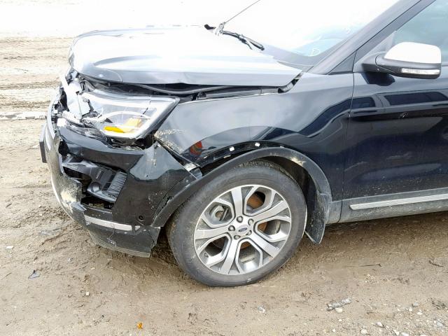 1FM5K8HT8JGB06763 - 2018 FORD EXPLORER P BLACK photo 9