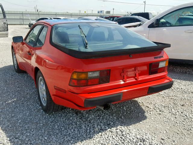 WP0AA0942GN453931 - 1986 PORSCHE 944 RED photo 3