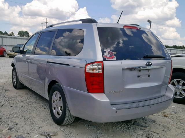 KNDMG4C32A6331347 - 2010 KIA SEDONA LX SILVER photo 3