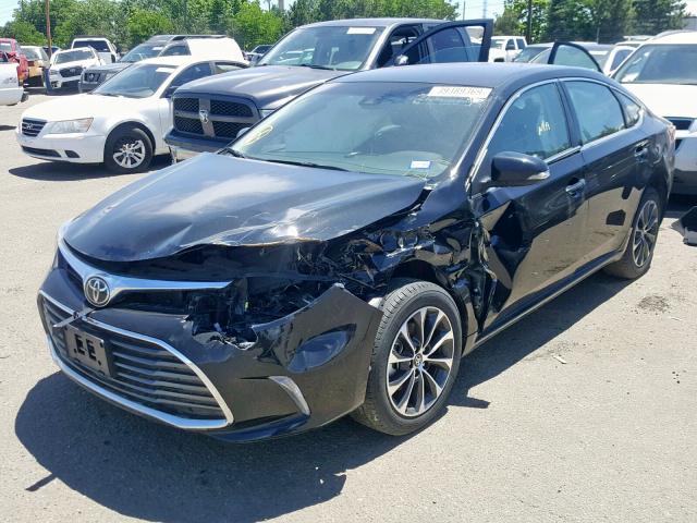 4T1BK1EB1JU288247 - 2018 TOYOTA AVALON XLE BLACK photo 2