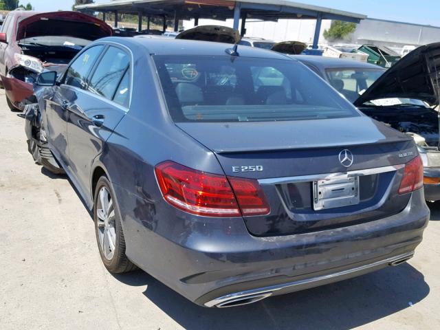 WDDHF0EB4FB087903 - 2015 MERCEDES-BENZ E 250 BLUE GRAY photo 3