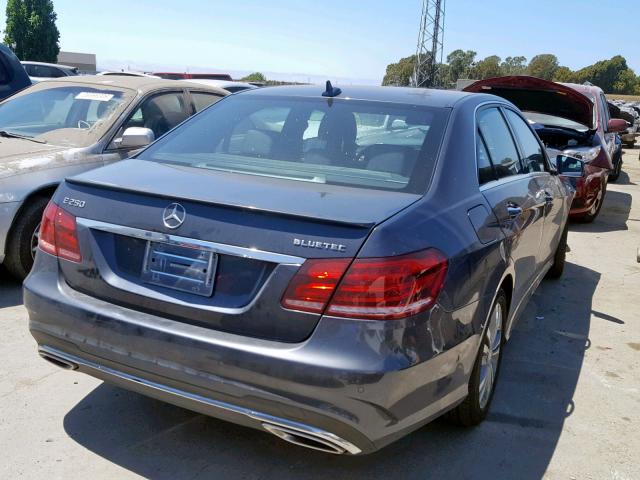 WDDHF0EB4FB087903 - 2015 MERCEDES-BENZ E 250 BLUE GRAY photo 4