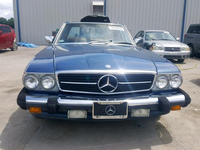 WDBBA48D0GA038898 - 1986 MERCEDES-BENZ 560 SL BLUE photo 9