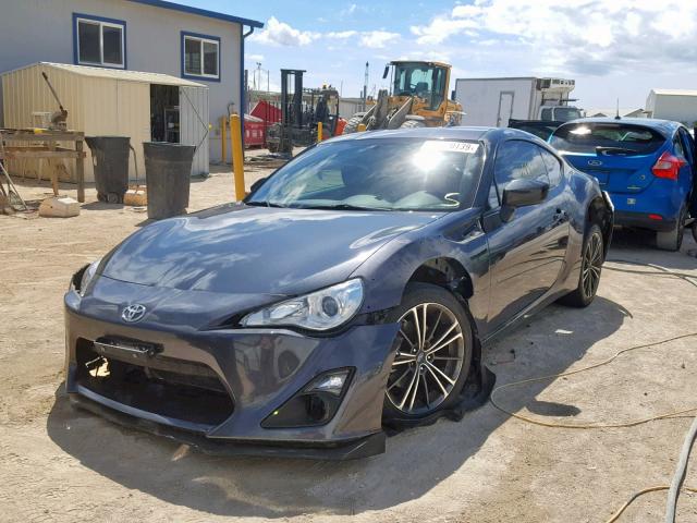 JF1ZNAA15E9700028 - 2014 TOYOTA SCION FR-S GRAY photo 2