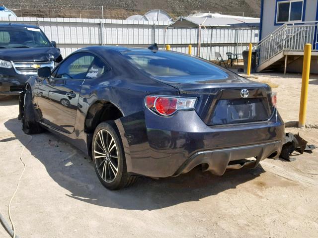 JF1ZNAA15E9700028 - 2014 TOYOTA SCION FR-S GRAY photo 3