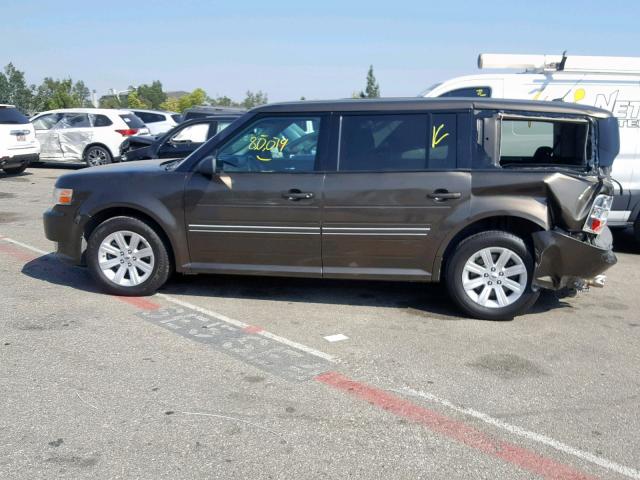 2FMGK5BC6BBD05979 - 2011 FORD FLEX SE BROWN photo 9