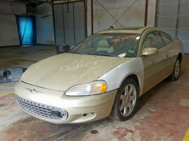 4C3AG52H51E042784 - 2001 CHRYSLER SEBRING LX GOLD photo 2