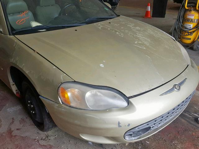 4C3AG52H51E042784 - 2001 CHRYSLER SEBRING LX GOLD photo 9