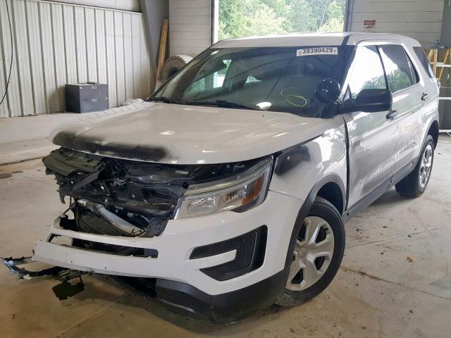 1FM5K8AR2KGA31199 - 2019 FORD EXPLORER P WHITE photo 2