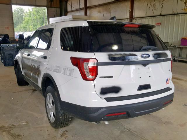 1FM5K8AR2KGA31199 - 2019 FORD EXPLORER P WHITE photo 3