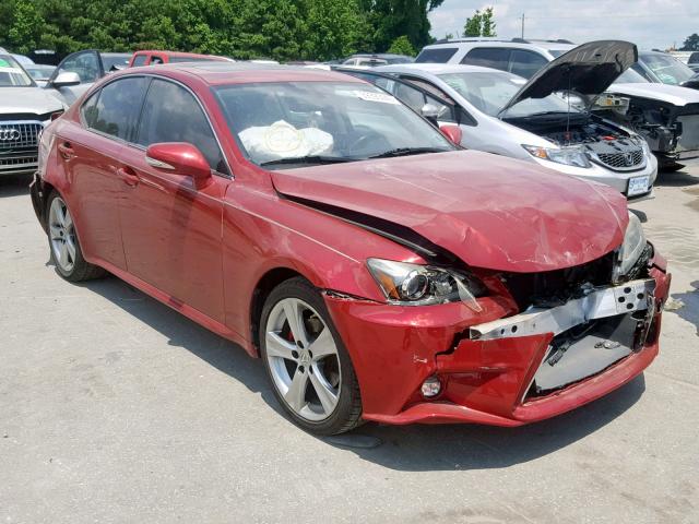 JTHBF5C23B5151355 - 2011 LEXUS IS 250 RED photo 1