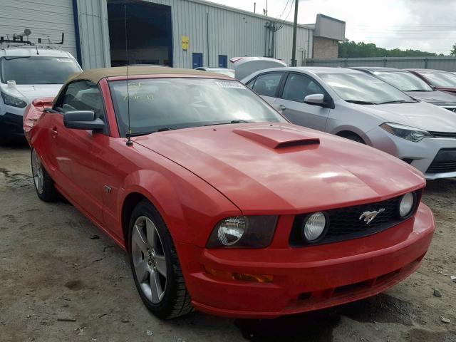 1ZVFT85H075224913 - 2007 FORD MUSTANG GT RED photo 1