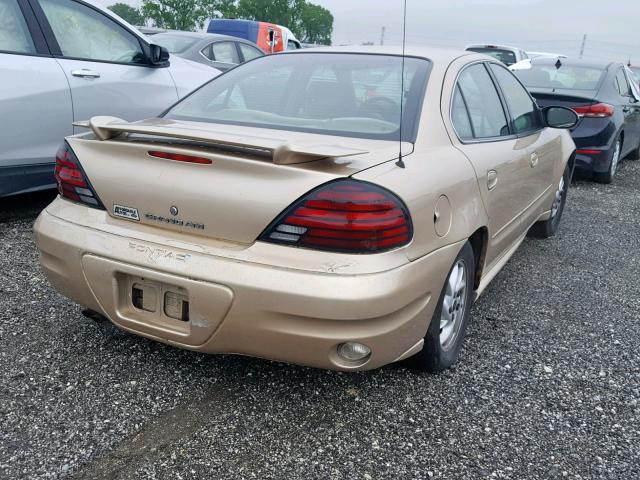 1G2NF52E04M609327 - 2004 PONTIAC GRAND AM S GOLD photo 4