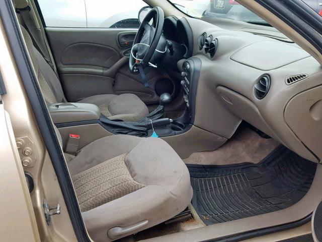 1G2NF52E04M609327 - 2004 PONTIAC GRAND AM S GOLD photo 5