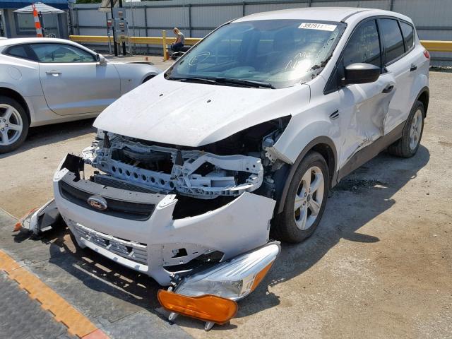 1FMCU0F77EUC92411 - 2014 FORD ESCAPE S WHITE photo 2