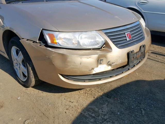 1G8AJ58F97Z103571 - 2007 SATURN ION LEVEL GOLD photo 9