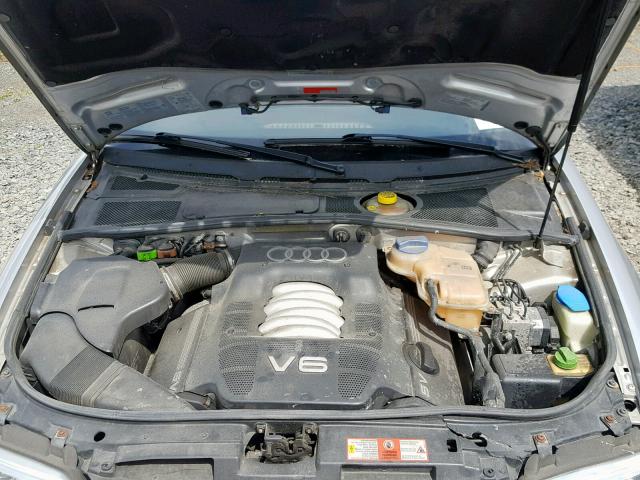 WAUDH68D81A032868 - 2001 AUDI A4 2.8 QUA GRAY photo 7