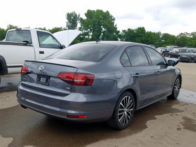 3VWD17AJ8GM234910 - 2016 VOLKSWAGEN JETTA SPOR GRAY photo 4