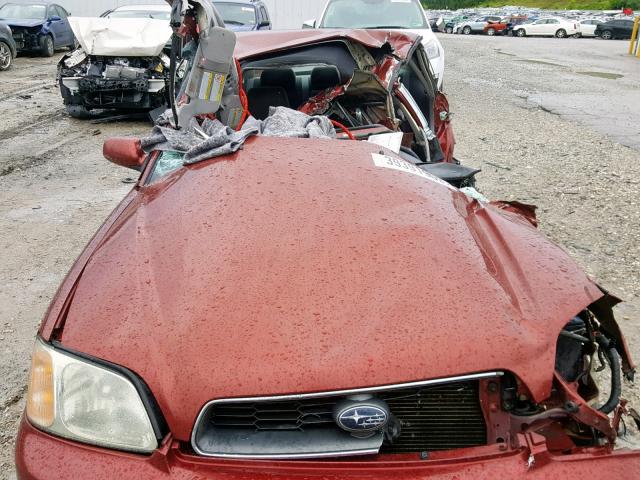 4S3BE625747203986 - 2004 SUBARU LEGACY L S MAROON photo 7