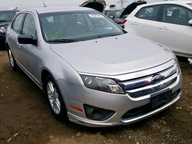 3FAHP0GA1CR142333 - 2012 FORD FUSION S SILVER photo 1