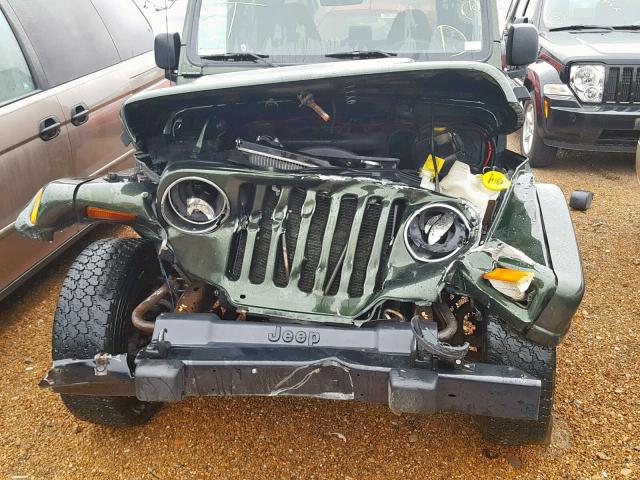 1J4FY49S4VP542886 - 1997 JEEP WRANGLER / GREEN photo 9