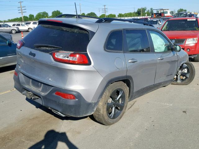 1C4PJMCS9GW156917 - 2016 JEEP CHEROKEE L GRAY photo 4