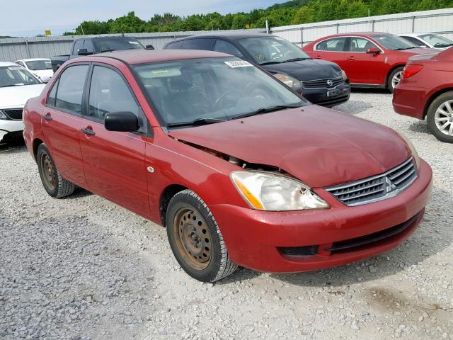 JA3AJ26E86U067459 - 2006 MITSUBISHI LANCER ES RED photo 1