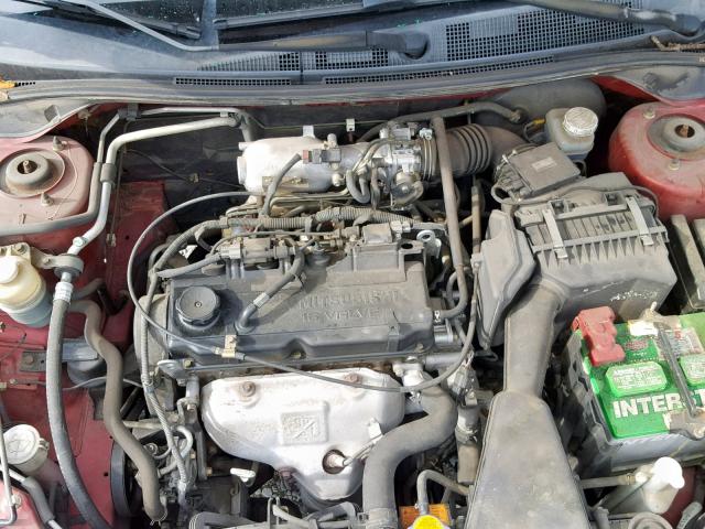 JA3AJ26E86U067459 - 2006 MITSUBISHI LANCER ES RED photo 7