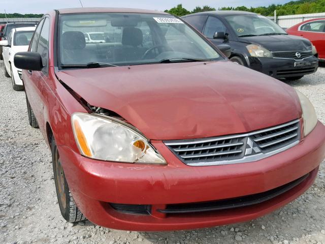 JA3AJ26E86U067459 - 2006 MITSUBISHI LANCER ES RED photo 9